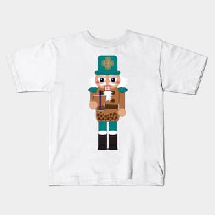 Boba Milk Tea Nutcracker Kids T-Shirt